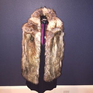Safari faux fur vest