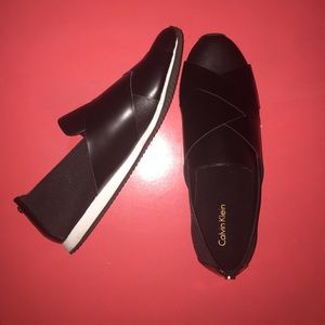 Calvin Klein black slip on sneaker