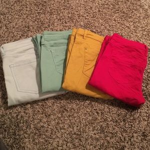 Colored skinny pants