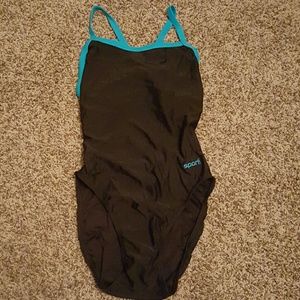 Black one piece swimsuit