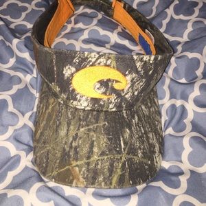 Men's orange camo Costa visor!