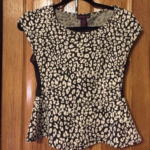 Material Girl cheetah print top