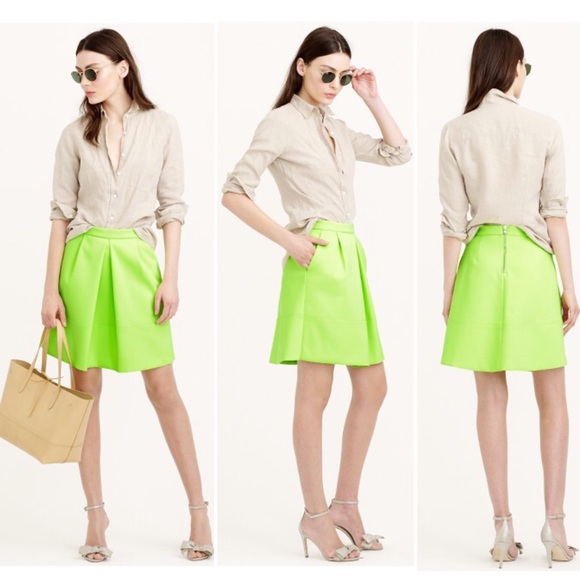 NWT 🎉 J crew front pleat skirt