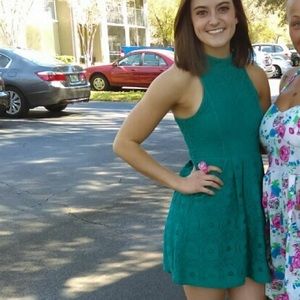 Urban outfitters blue lace dress