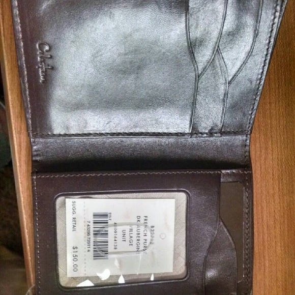 Cole Haan dark brown wallet tri fold NWT - Picture 3 of 3