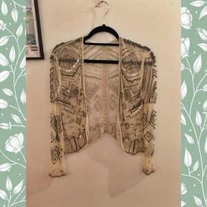 💖 Urban Outfitters Beaded Mesh Blazer 😍