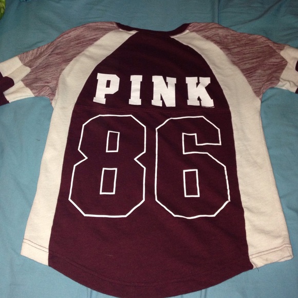 ❌SOLD❌RESERVED UNTIL 27th PINK Maroon Marl V Crew - Picture 2 of 4