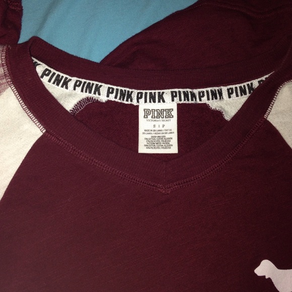 ❌SOLD❌RESERVED UNTIL 27th PINK Maroon Marl V Crew - Picture 4 of 4