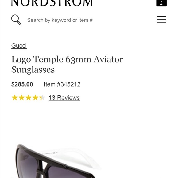 🚫SOLD ELSEWHERE Gucci aviator style sunglasses - Picture 4 of 4