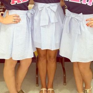 Blue Seersucker Skirt 💙