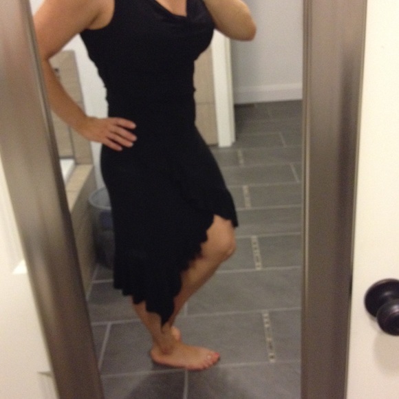 Black sexy 2 piece dress