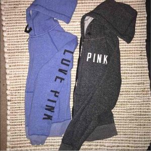 Victoria Secret Pink XS full zip sweaters