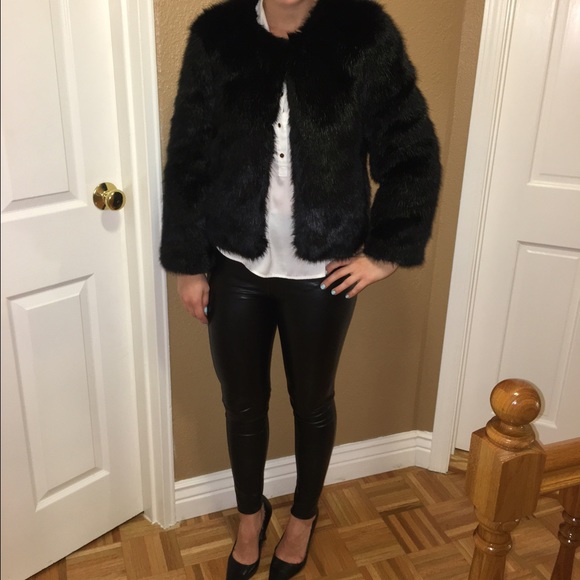 Faux fur jacket