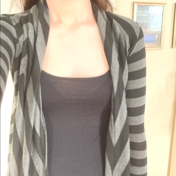 Black and grey cardigan