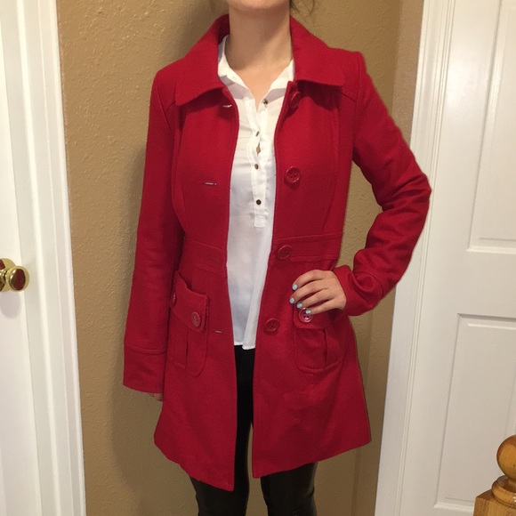 Red Pea Coat