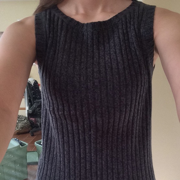 Dark grey sweater vest