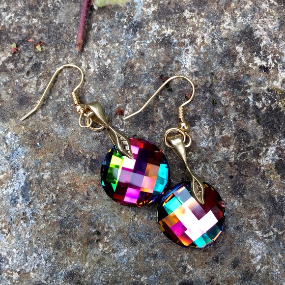 Handcrafted earrings with Swarovski crystal #90 - Picture 2 of 3