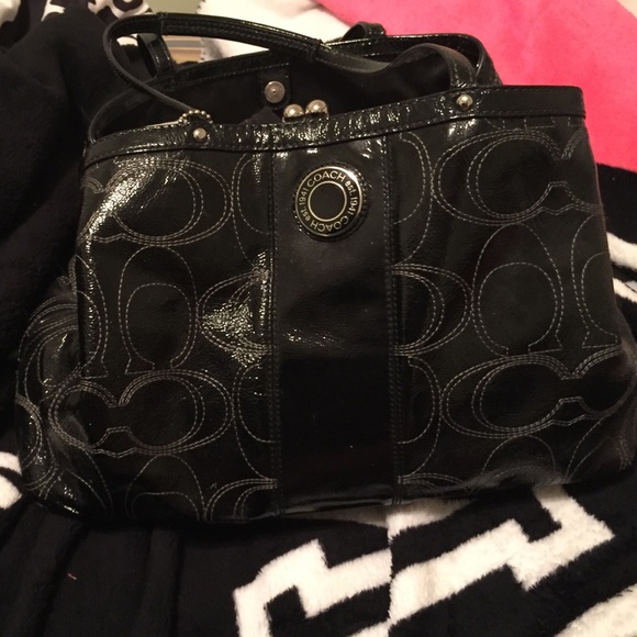 Coach black handbag