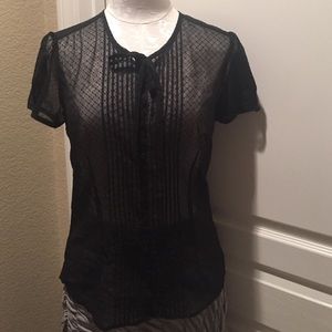 ANN TAYLOR LOFT Sheer Top Size 8