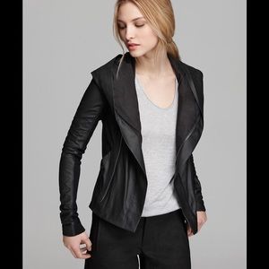 VINCE. Paper leather hooded jacket. NWT ❗️ Size. S