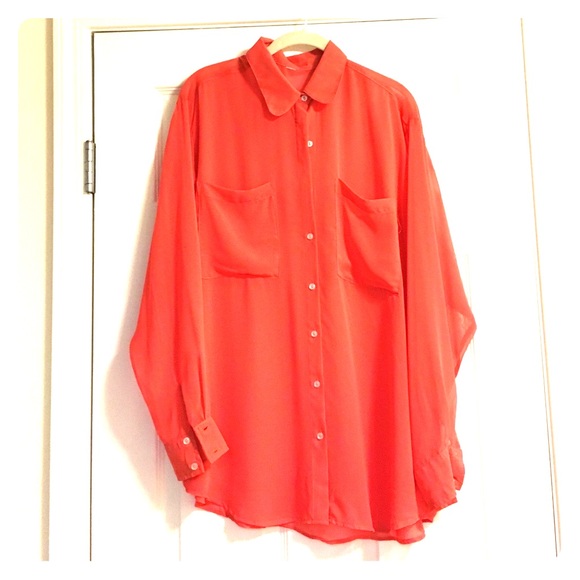 American Apparel Chiffon oversize blouse