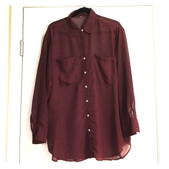 American Apparel Chiffon oversize blouse