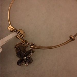 NWT Alex and Ani Lucky Clover Gold