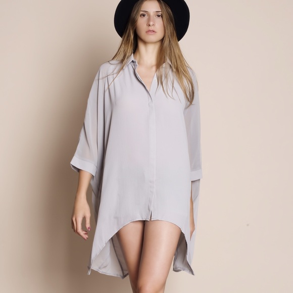 1DAYSALE "Introduction" Loose Button Up Blouse - Picture 4 of 4