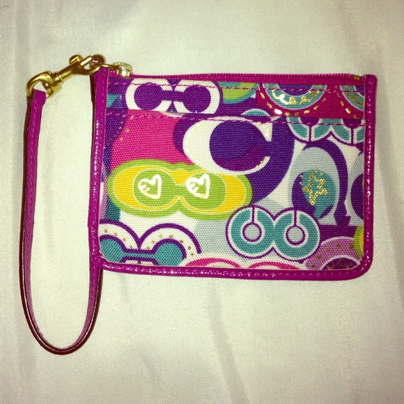 Mini Coach Change Purse/Wristlet