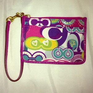 Mini Coach Change Purse/Wristlet