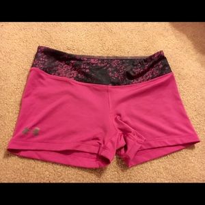 Pink Under Armor Spandex Shorts!