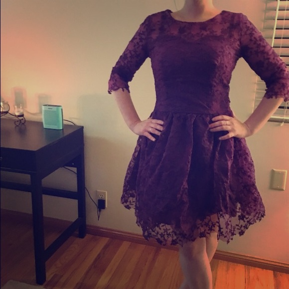 DARK PURPLE DRESS