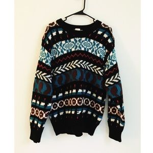 Home Knit Pattern Slouchy Sweater