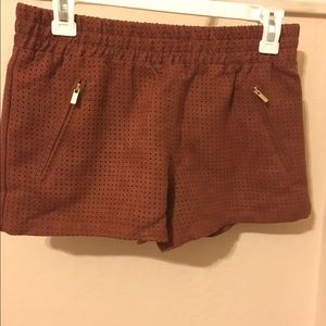 Suede shorts