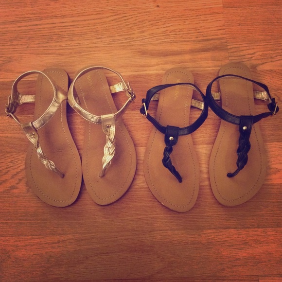 Merona gold sandals