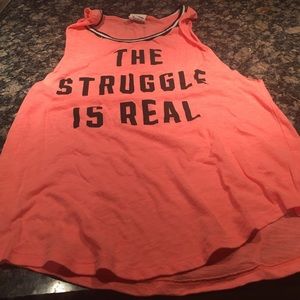 Bright peach summer tank