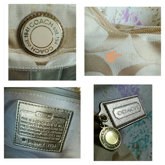 ~ Neutral Coach Purse ~ - Picture 2 of 4
