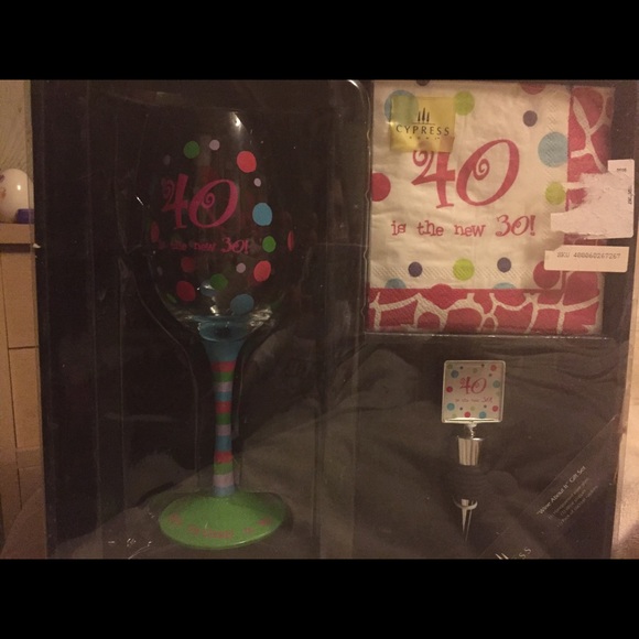 40th Birthday gift set