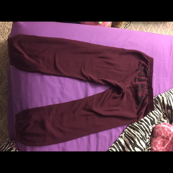 PINK Maroon sweat pants