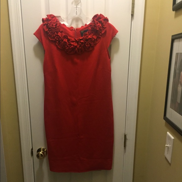 Red shift dress by Just Taylor