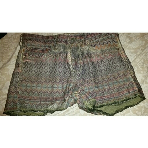 Aztec print shorts