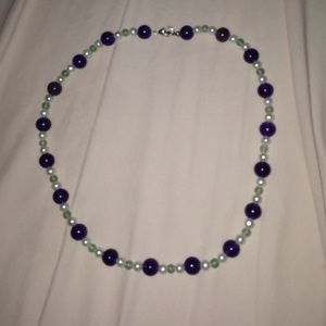 Handmade pearl-bead necklace