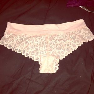 PINK floral lace cheekster