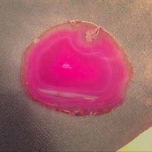 Hot pink decorative rock