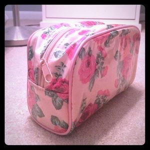 Floral makeup bag