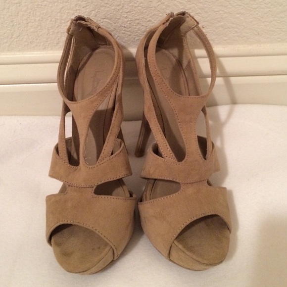 Forever 21 Taupe Open Toe heels