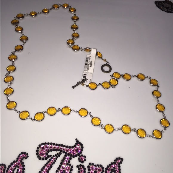 ❌sold❌ bundled Swarovski necklaces yellow/black