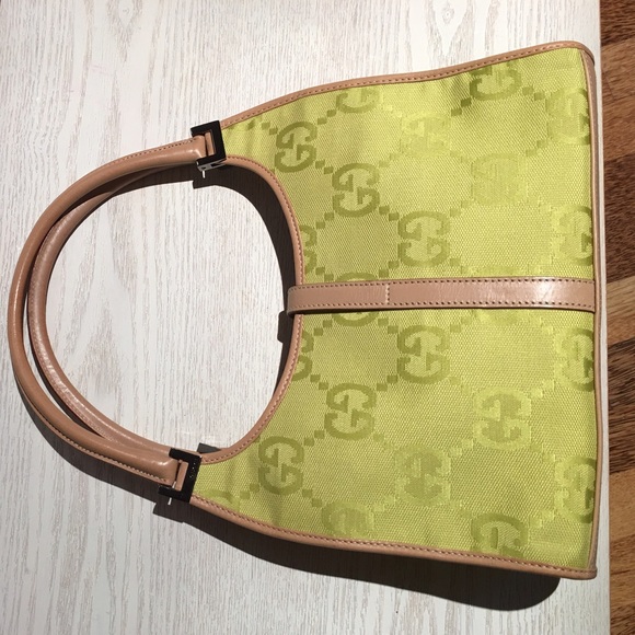 Gucci hand bag monogram vintage like NEW - Picture 2 of 4