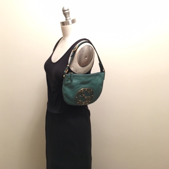 Gucci vintage shoulder bag logo teal - Picture 3 of 4