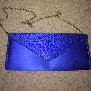 Cobalt blue purse from Aldo